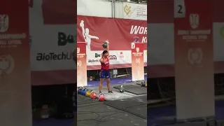 24kg snatch 98 reps Novi Sad Serbia IUKL world championships