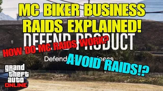 GTA Online How To Avoid MC Business RAIDS! (How Do They Work? MC Raids Explained!)