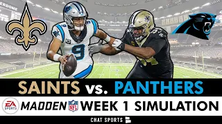 Saints vs. Panthers Madden Simulation For 2024 NFL Season | Saints Week 1 (Madden 25 Rosters)