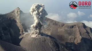 Stunning Drone Video of Sangeang Api volcano in Indonesia