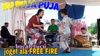 Ngakak Abisss ni bocah ... Bocil Lucu Joget ala FREE FIRE !! IBEW KEKEY Cover - Ku Puja Puja