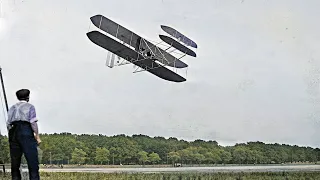 The Wright Brothers: First Flight - 1903 - History in Color