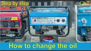 How to change the oil in a petrol (and diesel) generator
