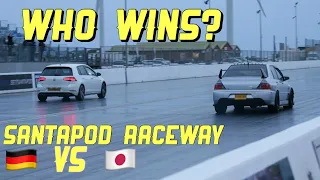 VW GOLF R VS Mitsubishi EVO 8 MR Drag race #2019