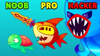 🤢 NOOB 😎 PRO 😈 HACKER | Fish.IO - Hungry Fish | iOS - Android APK