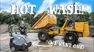 TRYING OUT A HOT PRESSURE WASHER - What worked best?