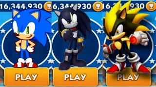 Sonic Dash - Andronic VS Captaine Shadow VS Super Shadow _ Movie Sonic vs All Bosses Zazz Eggman