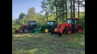 John Deere 5065e vs. Mahindra 6065 vs. Kioti RX6620  - Utility Tractor Battle