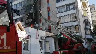 Новомосковск. Пожар по ул.Гетьманская 47