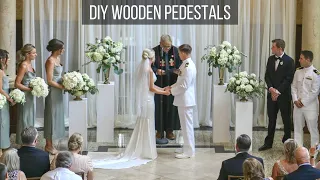 DIY Wooden Pedestals | Wedding DIY