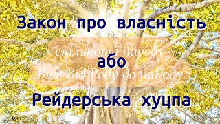 Закон про власність або Рейдерська хуцпа