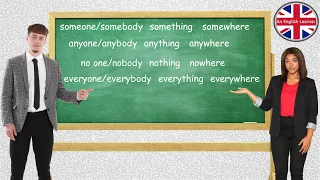 Somebody/ Anybody/ Nobody/ Everybody/ Etc/ Indefinite pronouns/ Simple explanation with examples