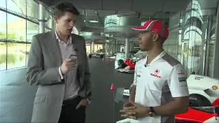 Lewis Hamilton interviewed by Jake Humphrey