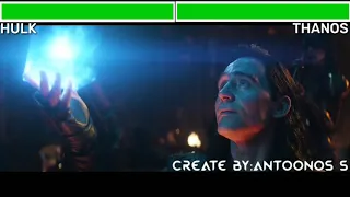 Hulk Vs Thanos With HealthBars (Opening Scene) HD (Avengers Infinity Wars)