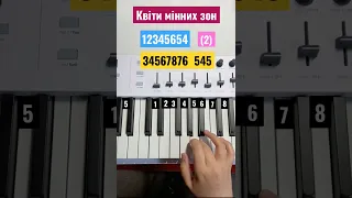 Квіти мінних зон - Океан Ельзи / Piano Tutorial  #shorts