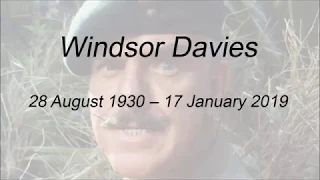 Windsor Davies A True Comedy Great