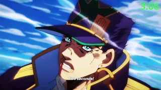 Jotaro's Final Time Stop [in Real Seconds]