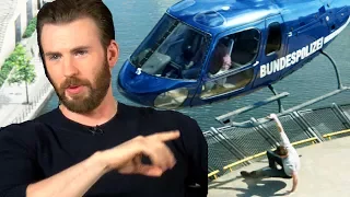 CHRIS EVANS Explains Bulging Biceps & Helicopter Scene In Captain America Civil War