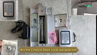 How To Install Access Control Access Door Lock How Configuration Multi Star Smart Door Lock