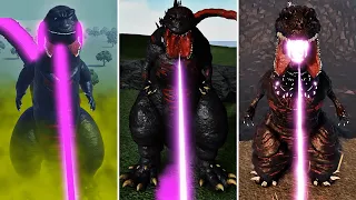 Evolution of Shin Godzilla Atomic Breath In Roblox Games