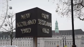 New Scotland Yard sign official switch on