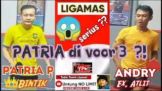 Pentolan Bintik di voor 3 | Patria Prosessa vs Andry | Tenis Meja PTM Ligamas Jakarta 2021