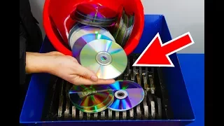 WHAT HAPPENS IF YOU DROP 100 CD INTO THE SHREDDING MACHINE?