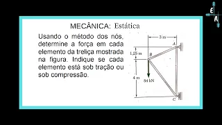 6.1 Análise de Estruturas  Treliça Método dos Nós