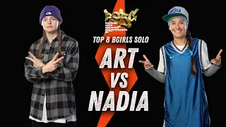 Art vs Nadia ★ Top 8 BGirls Solo ★ 2021 ROBC x WDSF