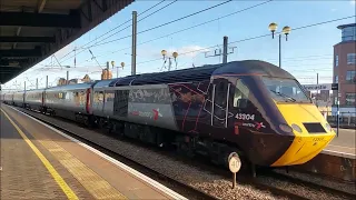 Trains at Newcastle Central Station on Saturday 11th February 2023