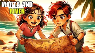 THE SECRET ISLAND OF MARTA AND RIVEN 🌴🔍🌊 Adventure for children