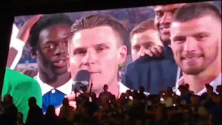 Discours d'adieu de Gameiro et Sissoko aux supporters de la Meinau