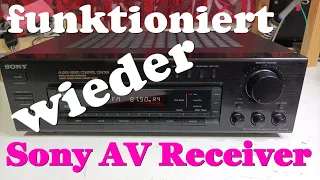 Sony Verstärker AV Receiver reparieren keine Funktion und mehr kein Ton Wackelkontakt