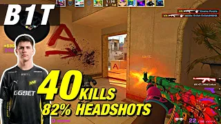 b1t INSANE AIM mirage (40frags) 82% HS! 🥵 CSGO b1t POV