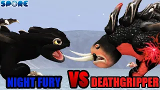 Night Fury vs Deathgripper | Night Fury Rampage [S1E5] | SPORE