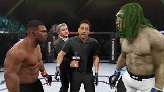 Mike Tyson vs. Scary Monster - EA Sports UFC 2 - Crazy UFC 👊🤪
