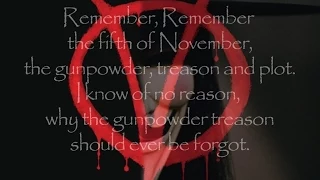 Remember Remember the 5th of November - Poem - V for Vendetta