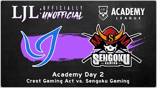 [EN] LJL 2021 Academy League Day 2 Game 4 | Crest Gaming Act Vs Sengoku Gaming