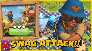 Easily 3 Star In 2018 Challenge In Clash Of Clans | Swag Attack | Attack Strategy - CoC