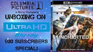 Unboxing "Uncharted" On 4K UHD Blu ray Combo Pack (500 Subs Special)
