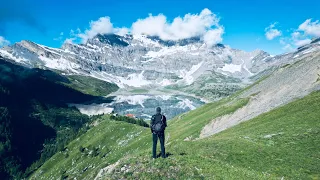 Solo hiking the Grand Tour des Dents du Midi in Switzerland. Including Haute Cime (3.257m)