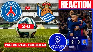 PSG vs Real Sociedad 2-0 Live Stream Champions League UCL Football Match Score Highlights Direct