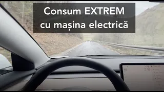 Cât consumă o mașină electrică la munte?