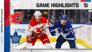 Flames @ Maple Leafs 12/10 | NHL Highlights 2022