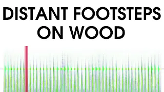 slow footsteps on wood sound effect