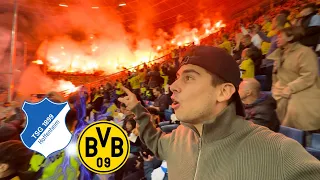 Ein SPIEL mit HÖHEN und TIEFEN!😬+Pyroshow🔥 | TSG HOFFENHEIM vs BORUSSIA DORTMUND | Stadionvlog