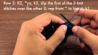 How to Knit the Knotted Openwork Stitch (English Style)