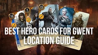 BEST HERO GWENT CARDS Locations Guide - The Witcher 3