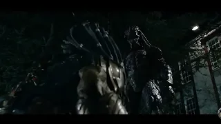 Mega Predator Vs Predator   "Fight Scene"  The Predator 2018 Movie Clip HD