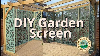 DIY garden screen